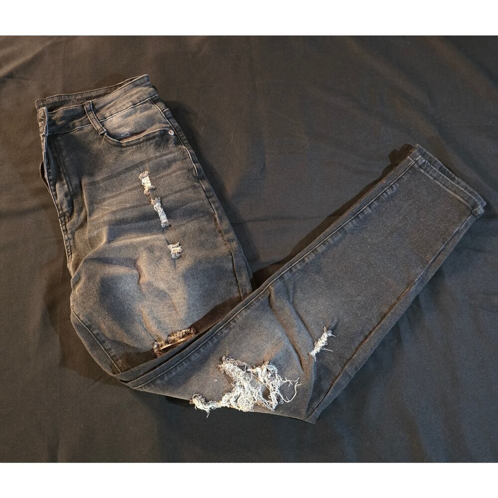 Black Skinny Ripped Style - Size 12